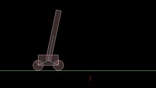 Box2D inverted pendulum control