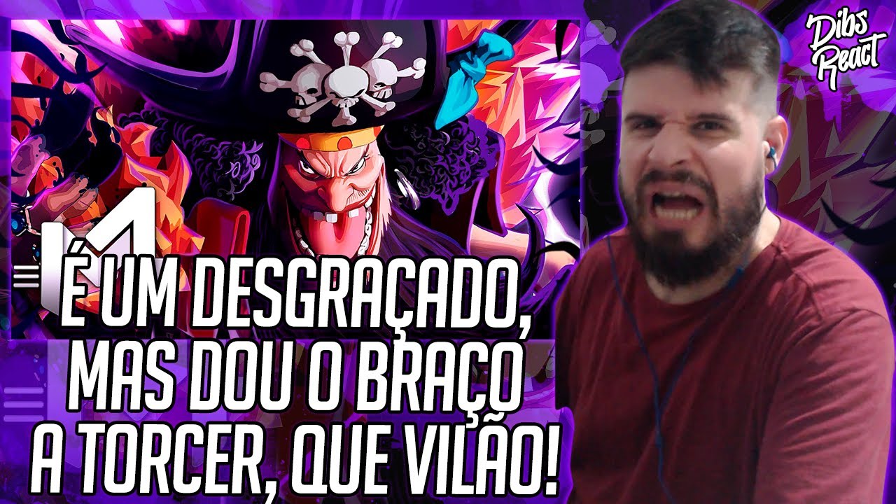 React M4rkim Barba Negra One Piece Sonhos Escuridão M4rkim