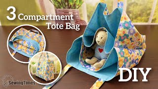 Discover the Secrets of Making a Three-Compartment Tote Bag 😍