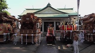 2016年7月31日西淀川区野里住吉神社夏祭り宵宮　始まりの朝　地車出発