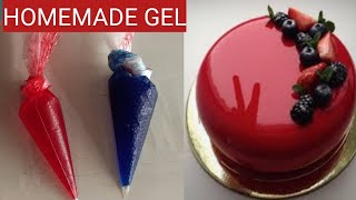 How to make Gel for Cake Decoration | Gel Cake Icing | Homemade Gel for Cake | Neutral  Gel