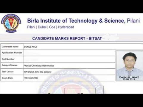 BITSAT Result 2024 | Session 2 Score Card, Cut Off Marks, Merit List ...