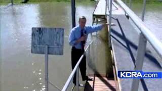 High Water Reaches The Top Of The Sacramento Weir