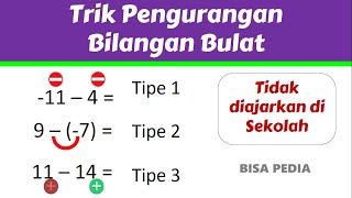 Pengurangan Bilangan Bulat