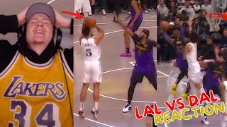 Reacting to Lakers vs Mavericks Regular Season Game