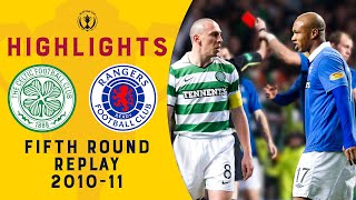 THREE Red Cards in Old Firm Derby! | Celtic v Rangers  | Scottish Cup Fifth Round 2010-11