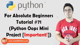 Python Mini Project #1 | Python Tutorials For Absolute Beginners In Hindi #71