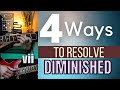 4 WAYS to Resolve DIMINISHED Chords - Free pdf