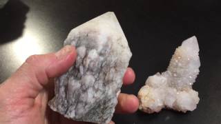 Crystal Battles:  Candle vs Cactus (or Spirit) Quartz