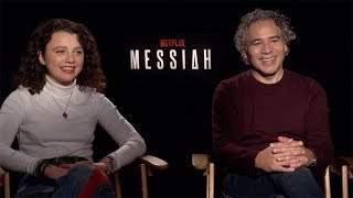 Stefania LaVie Owen & John Ortiz Interview: Messiah | Netflix