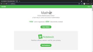 Math Editor ( Mathcha )
