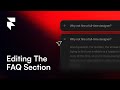 Partna Framer Template Tutorial: How to Edit The FAQ Section