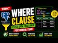 WHERE Clause in PostgreSQL Tamil | Filter Data Using SQL | Code2Cloud Tamil