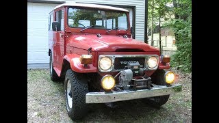 Landcruiser 40/BJ41 Winch operation check/ランクル40純正ウィンチ動作