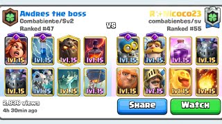 Andres the boss 🆚 R✨Nicoco23 | ULTIMATE CHAMPION | CLASH ROYALE | TV ROYALE