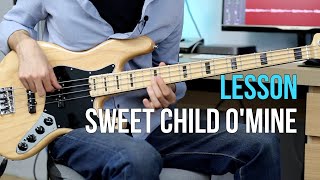 Sweet Child O' Mine - Guns N' Roses - Intro Bass Lesson