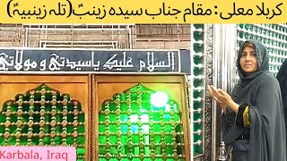 Tila-e-Zainabia❤ Karbala | Iraq 🇮🇶| 2023 | کربلا معلی : مقام جناب سیدہ زینبؑ (تلہ زینبیہؑ) | عراق