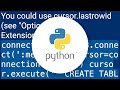 How to retrieve inserted id after inserting row in SQLite using Python?
