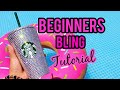 How to bling a Starbucks Tumbler | Beginners Bling Guide | Rhinestone Tutorial