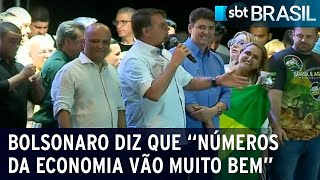 Bolsonaro diz que "números da economia vão muito bem" | SBT Brasil (29/07/22)