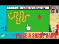 Make a snake game using Python programming in 2020