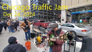 The Chicago Traffic Jam Band in downtown #Chicago (Dec 24 , 2024)