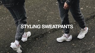 STYLING SWEATPANTS ft. Cole Buxton Warm Up Pants / Men’s Street Style