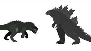 Gojira Vs  (Oversized) ArkoSaurus |One Shot Battle|