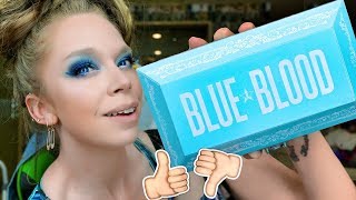Jeffree Star BLUE BLOOD Palette- REVIEW, SWATCHES & TUTORIAL!
