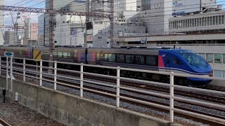 阪急神戸三宮駅から見る　特急スーパーはくと　通過シーン