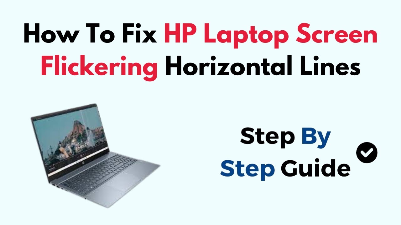 How To Fix Hp Laptop Screen Flickering Horizontal Lines Youtube