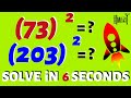 Squaring Numbers Ending with 3 in 6 seconds | Mental Math method