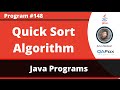 Java program to implement Quick Sort Algorithm