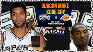MVP Performance for TIM Duncan (37pts 16rebs) - SA Spurs at LA Lakers 2003 Playoffs WCSF Game 6