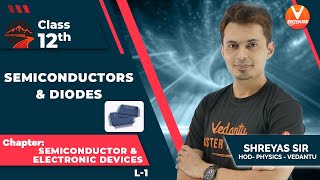 Semiconductor Electronics L1💾 Semiconductors & PN Junction diode | Class 12 | JEE 2022 | Shreyas Sir