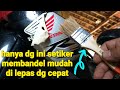 cara mengolotok setiker motor yang sudah lama tanpa hair dryer