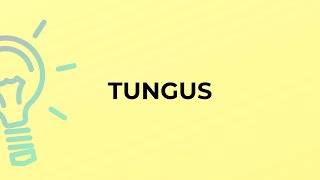 What is the meaning of the word TUNGUS?