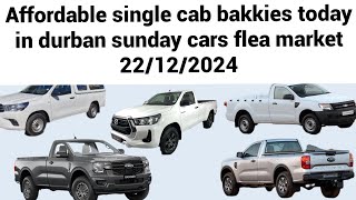 .Second hand single cab bakkies in durban sunday cars flea market 0n 22/12/2024