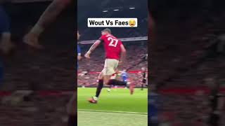 Wout Vs Faes #soccer #manutd #mufc #ytshorts #leicester #faes #woutweghorst