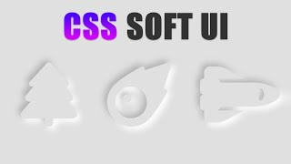 Neumorphism Icons in CSS
