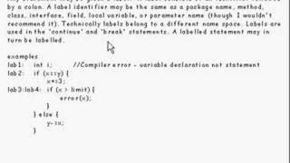 Java Tutorial 12.1 Labels break and continue statements Part 1/2