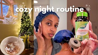 The ULTIMATE cozy night time routine  ☽ | Hygiene tips, skincare, healthy habits   & wind down |