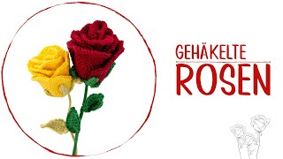 Rose häkeln 🌹 - Valentinstag Häkelanleitung by justMiko