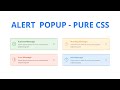 Pure CSS Alert Box Popup