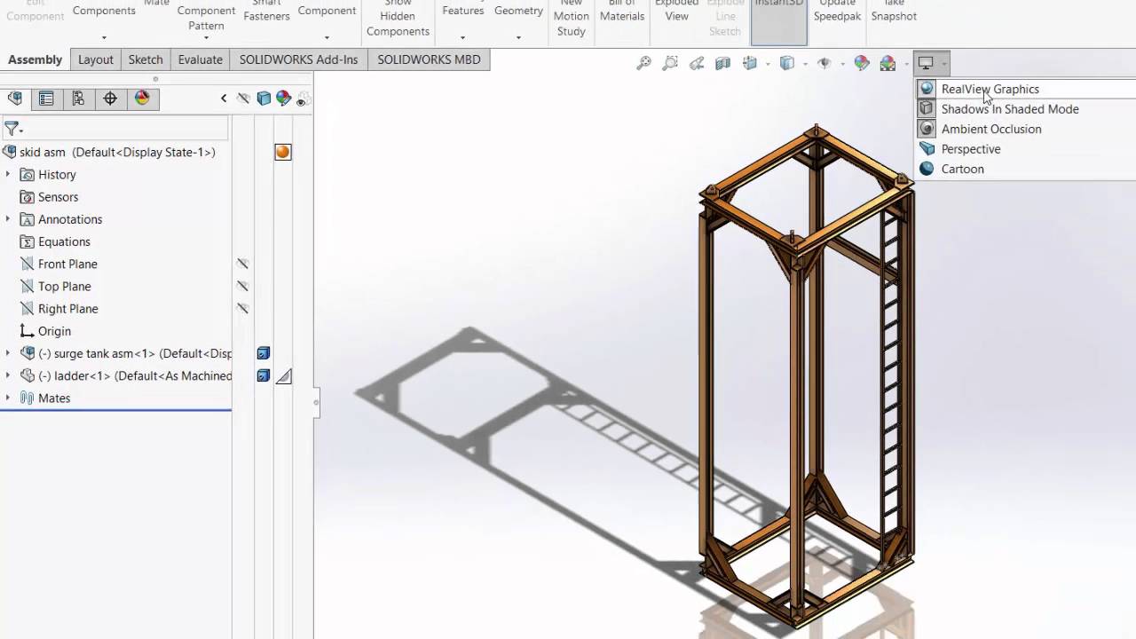 How To Activate Real View Graphics On Solidwork By Simple Trick - YouTube