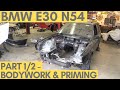 Part 26: How To Fiberglass Holes, Sand, And Prime Your E30 Engine Bay!