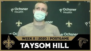 Taysom Hill on Win in 1st Start | Saints-Falcons Postgame | Week 11
