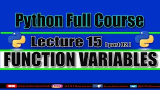 Global and local variables in python || Python full course || Chapter 15|| Functions || Part 02