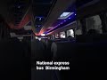 National express bus service from Leeds to Birmingham