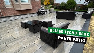 Techo Bloc Blu 60 Smooth Patio with Raffinato Pillars in Novi Michigan